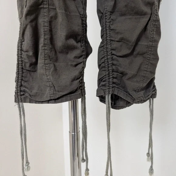 INC Cargo Capris Drawstrings Long Shorts Bermuda Mid Rise - Picture 2 of 11